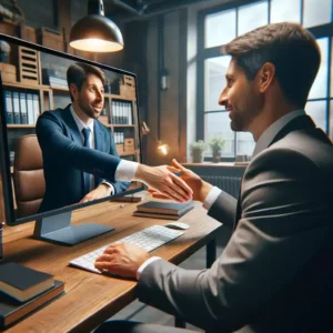 Visioconférence avec client Secrétariat Indépendant