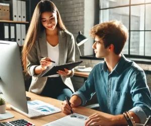 Collaboration entre secrétaire indépendant et étudiant