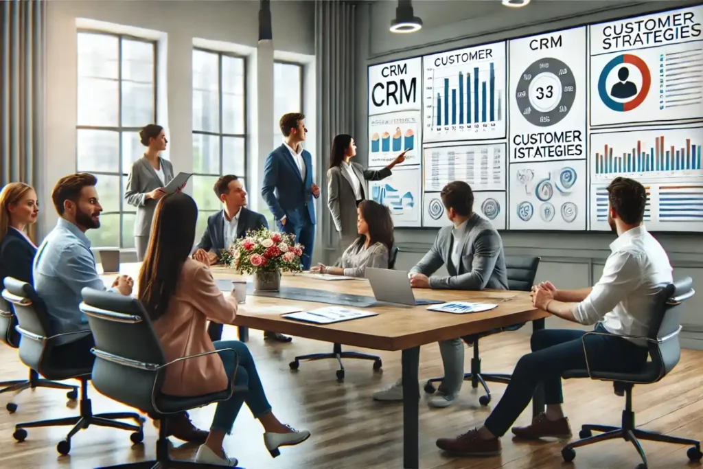 Utilisation crm par équipe de gestion relation clients
