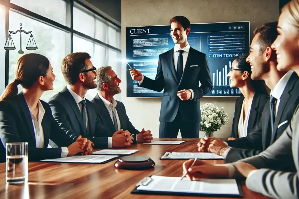 Impact témoignage clients pour cabinet d'avocats