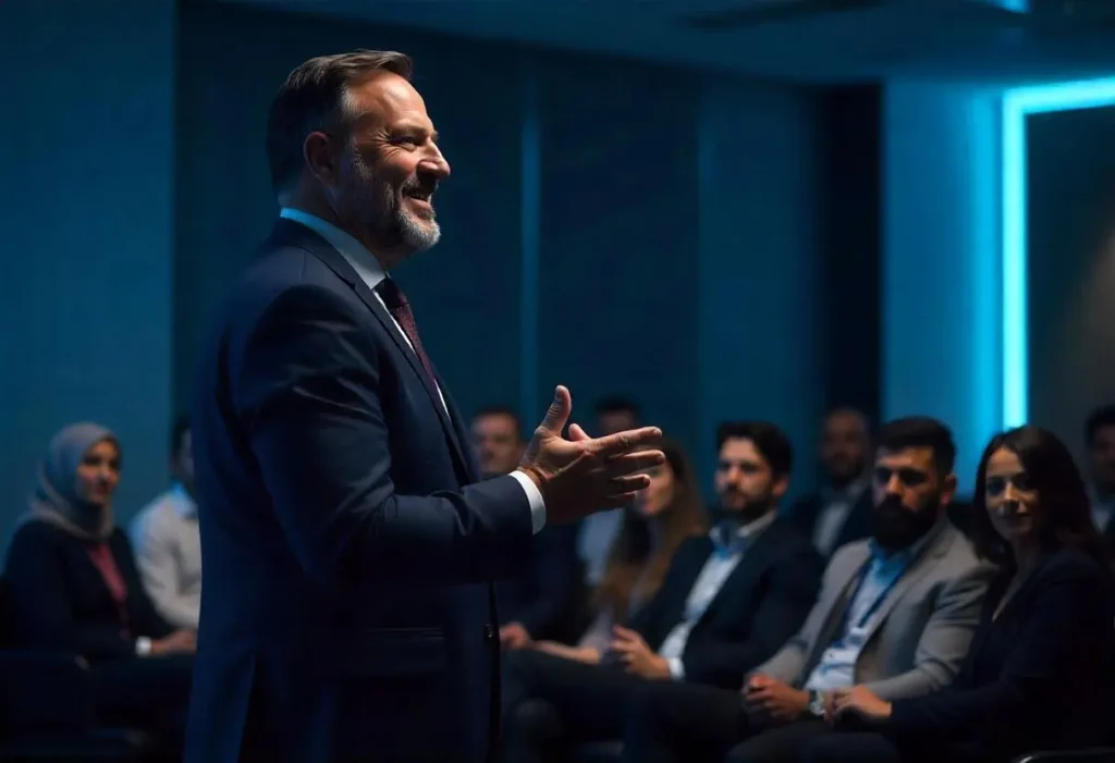 Une conférence sur l'immobilier à transcrire