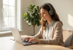 Journée d'un transcripteur audio professionnel