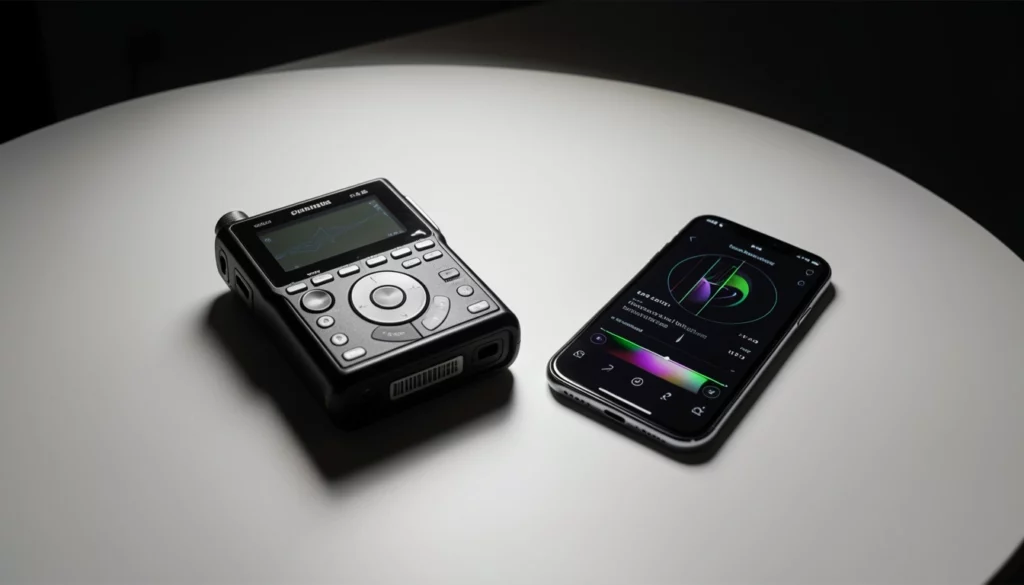 Dictaphone vs smartphone pour enregistrer un entretien